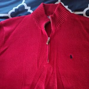 Mens Polo Mock neck sweater